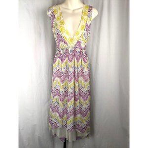 Anthropologie Sweet Pea nylon stretchy Dress Ikat